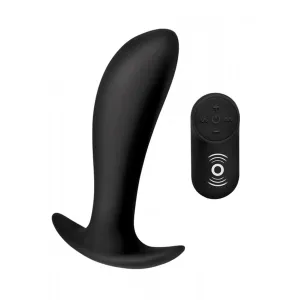 Silicone postate vibrator with remote control