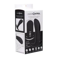 Silicone postate vibrator with remote control