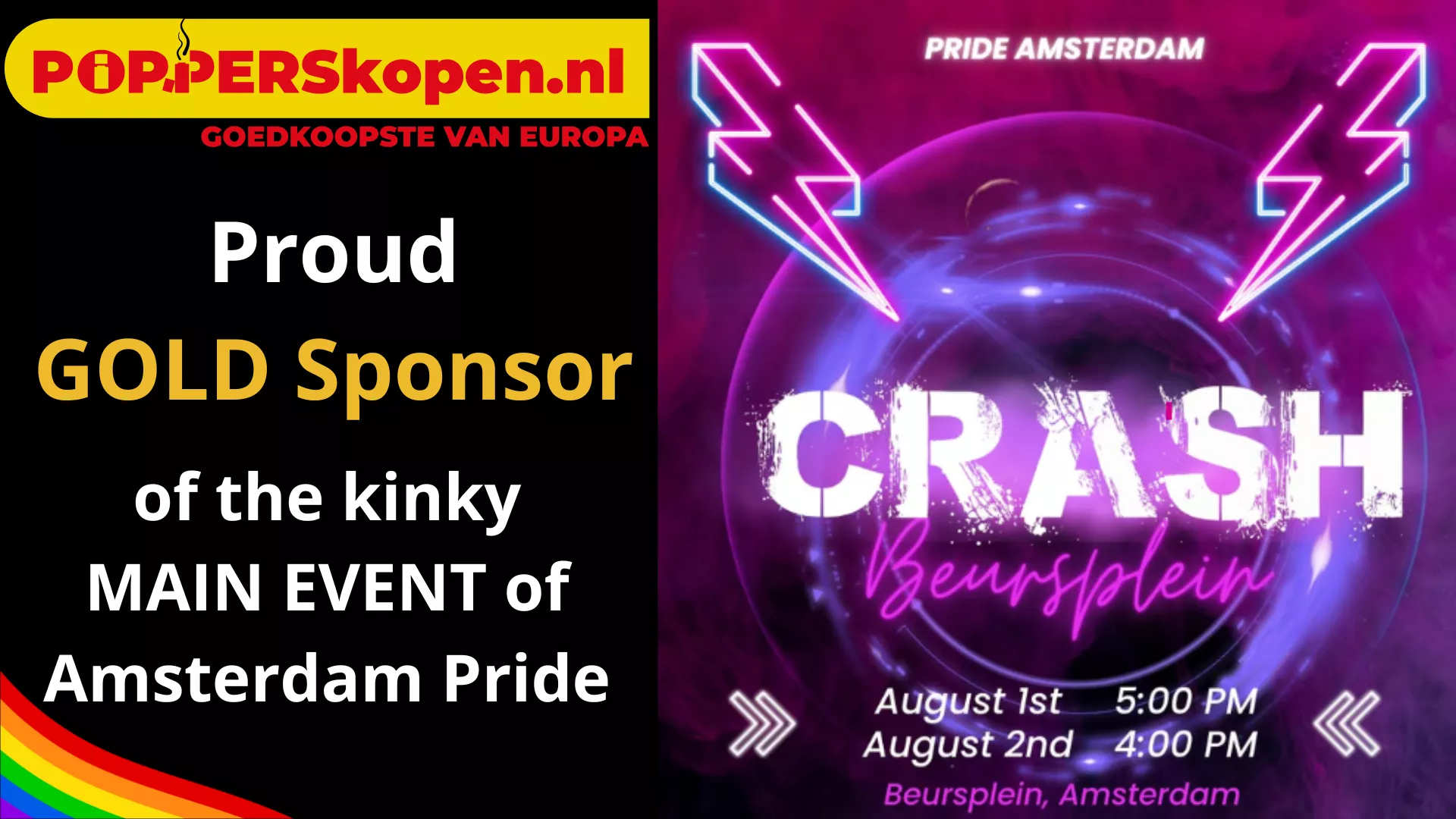 Popperskopen.nl is sponsor van de Amsterdam Pride