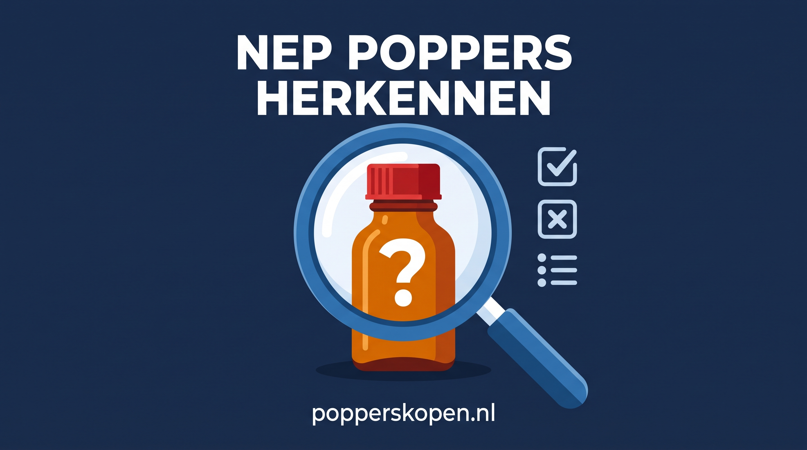 Nep poppers herkennen: zo check je of je flesje echt is